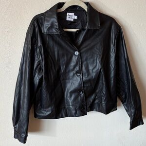 Princess Polly Black Leather Jacket